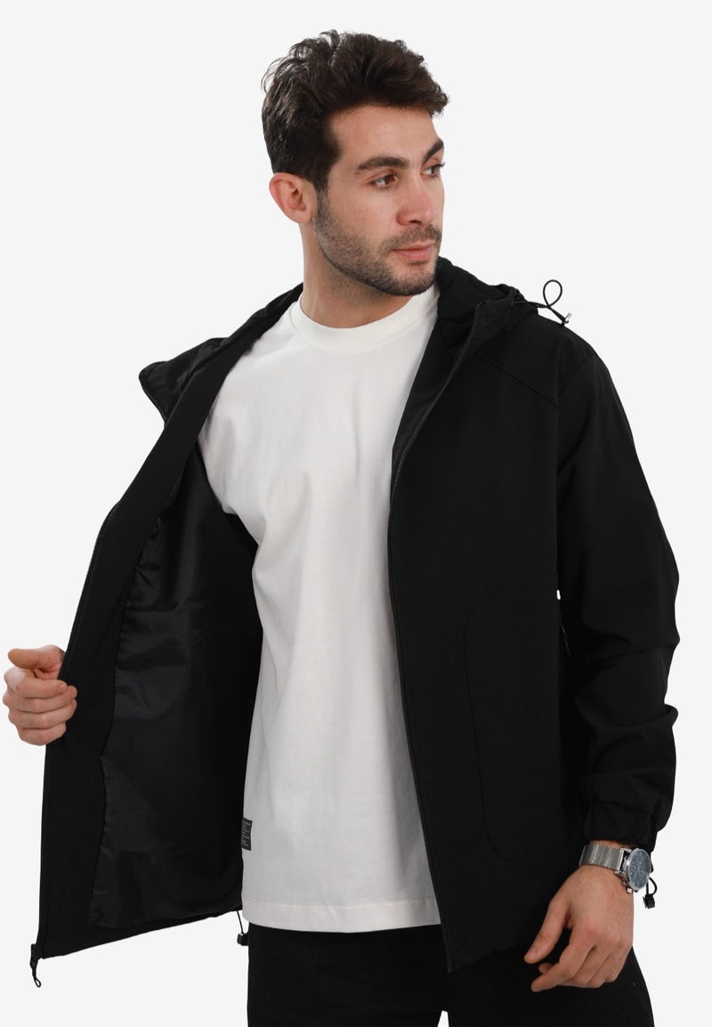 White Rabbit Men’s Soft Waterproof Hooded Jacket - Image 4